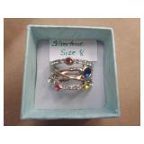 COSTUME RING SZ 8