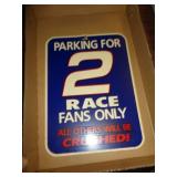 NASCAR PLASTIC SIGN