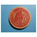 ADVERTISING WOODEN NICKEL