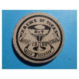 ADVERTISING WOODEN NICKEL