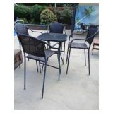 BISTRO TABLE & 4 CHAIRS / OS