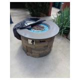 FIRE TABLE W COVER & FULL PROPANE TANK / OS
