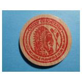 ADVERTISING WOODEN NICKEL