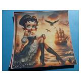 APPROX 4"X4" BETTY BOOP PIN-UP