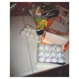 NEW PRACTICE & GOLF BALLS / BDRM
