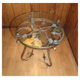 GLASS TOP TABLE ACORN THEME / TVRM