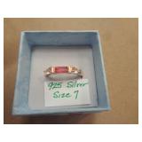 STERLING SILVER RING SZ 7