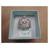 STERLING SILVER RING SZ 7