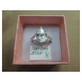 STERLING SILVER RING SZ 8