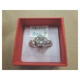 STERLING SILVER RING SZ 9