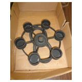 CAST IRON SWIVEL CANDLE HOLDER