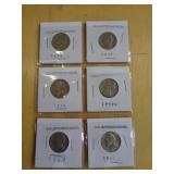 6 - OLD JEFFERSON NICKELS