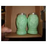 JADEITE SALT & PEPPER SHAKERS