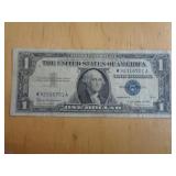 1957B BLUE SEAL $1 SILVER CERTIFICATE