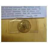 1978 GOLD PLATED WASHINGTON QUARTER