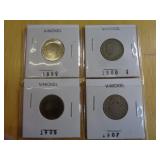 4 - 'V' NICKELS