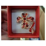 4 LEAF CLOVER BROOCH