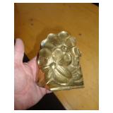 ONE BRASS BOOKEND