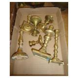 BRASS CANDLE HOLDERS