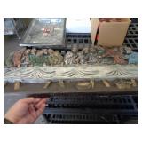 PLASTER LAST SUPPER PLAQUE