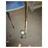 1 PIECE FISHING POLE W ZEBCO 808 REEL / UT