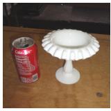 FENTON HOBNAIL MILK GLASS COMPOTE