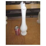 HOBNAIL MILK GLASS VASE