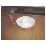 FENTON HOBNAIL MILK GLASS CHIP & DIP