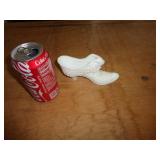 FENTON MILK GLASS SHOE