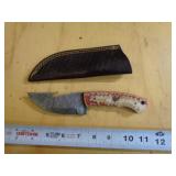 DAMASCUS STYLE SKINNER KNIFE