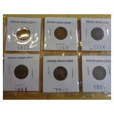6 - INDIAN HEAD CENTS