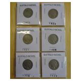 6 - BUFFALO NICKELS