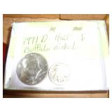 1971-D KENNEDY HALF & NO DATE BUFFALO NICKEL