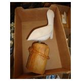 WOOD PELICAN DECOR