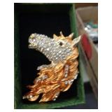 HORSEHEAD BROOCH