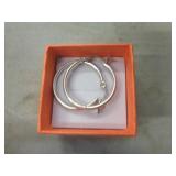 STERLING SILVER HOOP EARRINGS