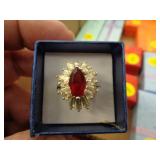18KT GOLD PLATED RING SZ 7