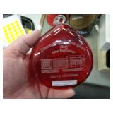 2015 ZIMMERMAN GLASS XMAS ORNAMENT