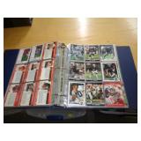 FOOTBALL CARDS IN BINDER