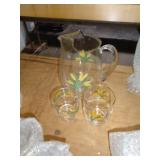WHEAT PATTERN GLASSWARE APPROX 42 PIECES / UT