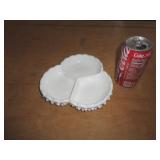 HOBNAIL MILK GLASS SERVER