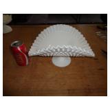 HOBNAIL MILK GLASS BANANA BOWL