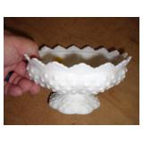 FENTON MILK GLASS CANDLE HOLDER