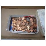 BOX OF CHANGE MOSTLY PENNIES