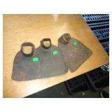 VINTAGE FORGED HOE HEADS