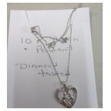 10KT GOLD CHAIN & PENDANT