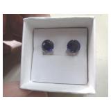 14KT GOLD & SAPPHIRE EARRINGS