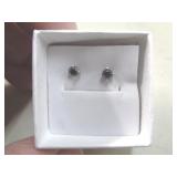 14KT GOLD & SAPPHIRE EARRINGS
