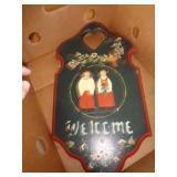 WOOD WELCOME SIGN