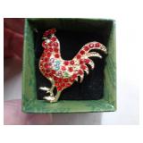 ROOSTER BROOCH